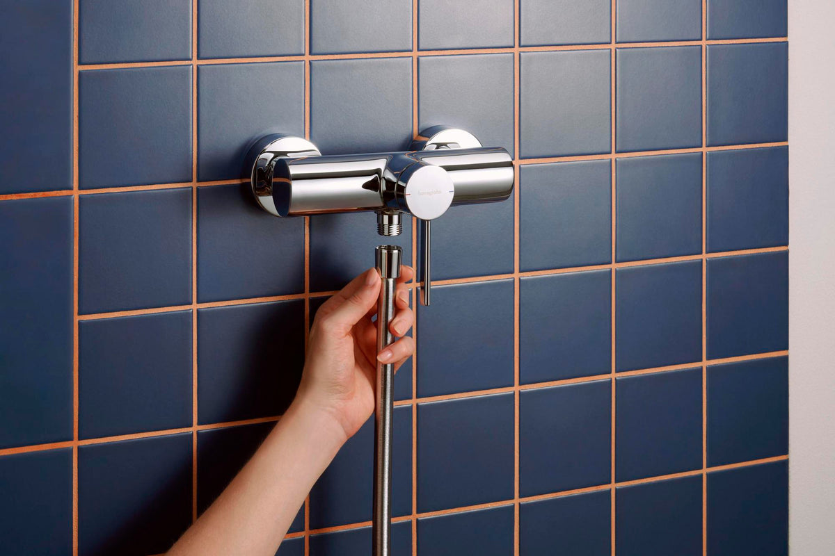 HANSGROHE Zesis S Brausemischer Aufputz Chrom – Einhandmischer mit Temperaturbegrenzung