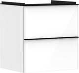HANSGROHE Xelu Q Waschtischunterschrank 580 mm weiß hochglanz mit SoftClose