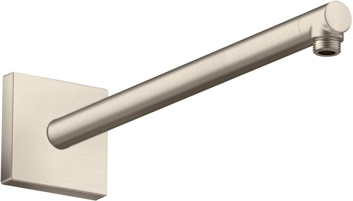 AXOR Brausearm 390 mm DN 15 eckig brushed nickel – Wandmontage