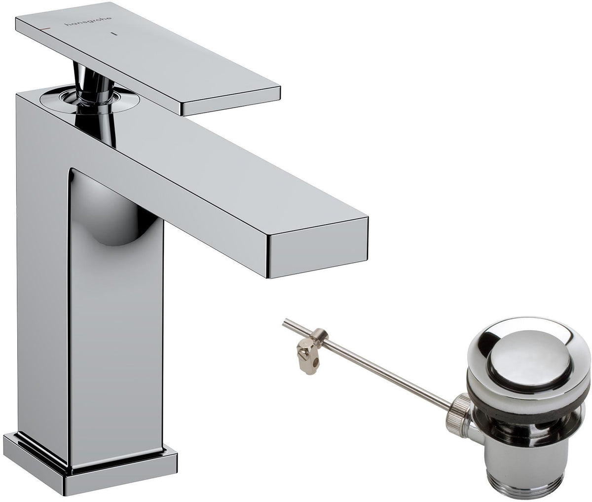 HANSGROHE Tecturis E Einhebel-Waschtischmischer ComfortZone 110 CoolStart mit Zugstangen-Ablaufgarnitur chrom