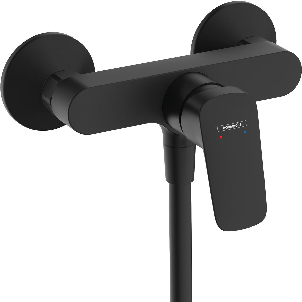 Hansgrohe Logis Brausemischer DN 15 Aufputz Chrom – Einhandhebelmischer mit Temperaturbegrenzung