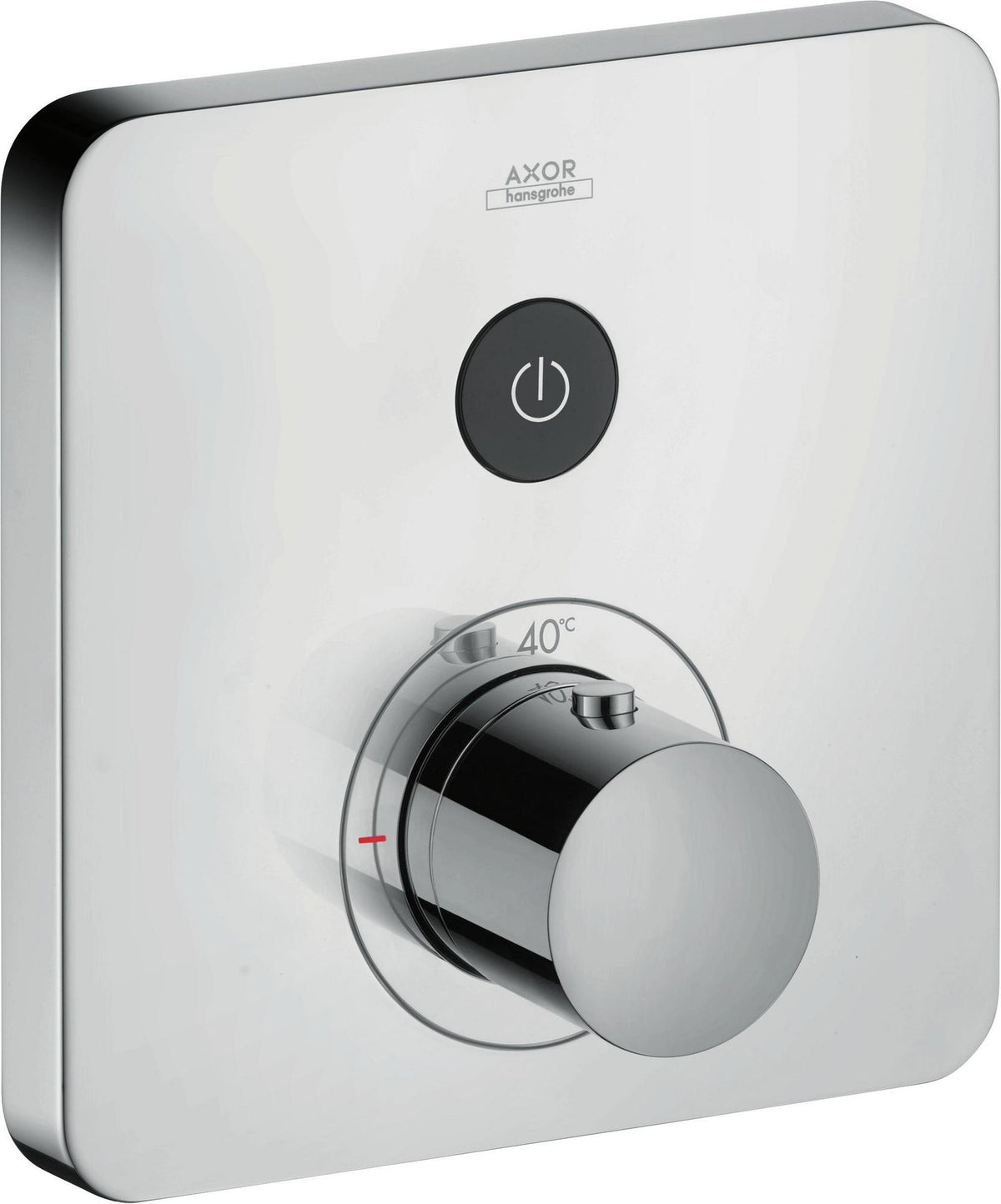 AXOR ShowerSelect Soft Thermostatbatterie für 1 Verbraucher – Unterputz, Chrom, Select-Button