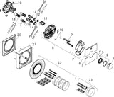 HANSGROHE ShowerSelect Comfort E Thermostat Fertigmontageset, Aufputz Chrom, 1 Verbraucher