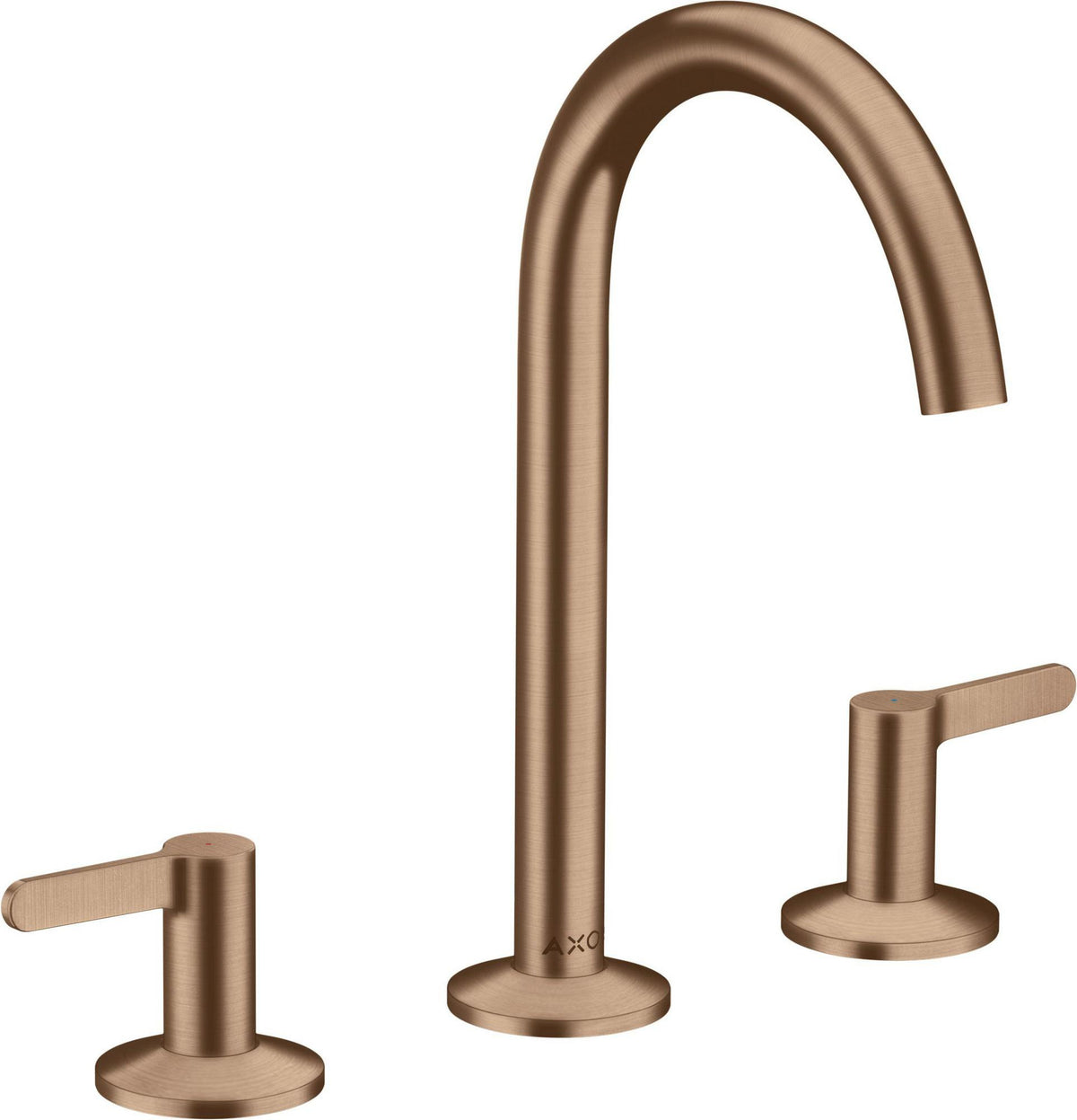 AXOR ONE 3-Loch-Waschtischarmatur 170 mit Push-Open Ablaufgarnitur Chrom