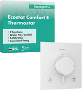HANSGROHE Ecostat Comfort E Thermostat Fertigset für 2 Verbraucher – BBC, iBox universal 2