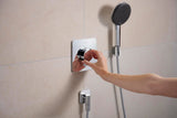 HANSGROHE Porter Fine Brausehalter – Wandhalterung aus Metall für konische Brauseschläuche