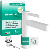 Hansgrohe Finoris Waschtischmischer 110 CoolStart mit Zugstangen-Ablaufgarnitur, Chrom