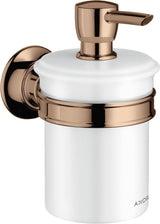 AXOR MONTREUX Lotionspender Wandmontage – 300 ml Porzellan-Behälter, verchromt
