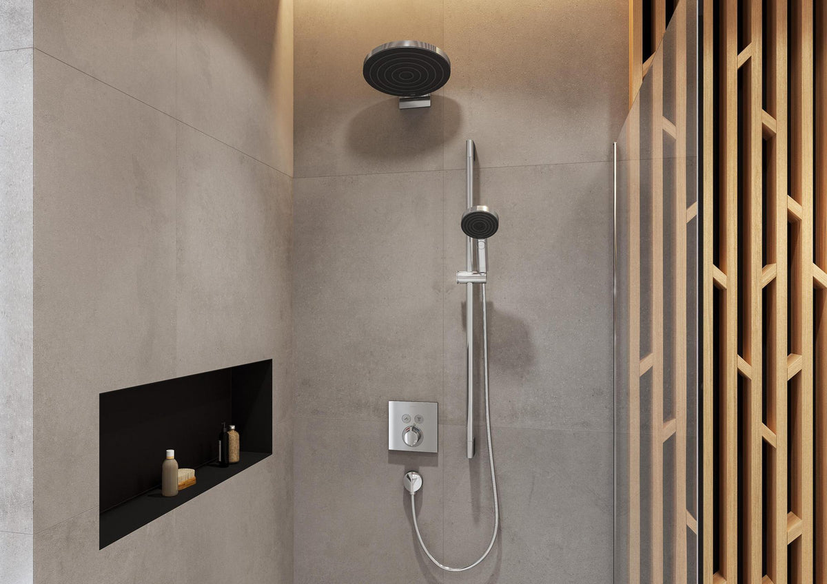 HANSGROHE Pulsify S Kopfbrause 260 mm – PowderRain Strahl, chrom, wand- oder deckenmontierbar