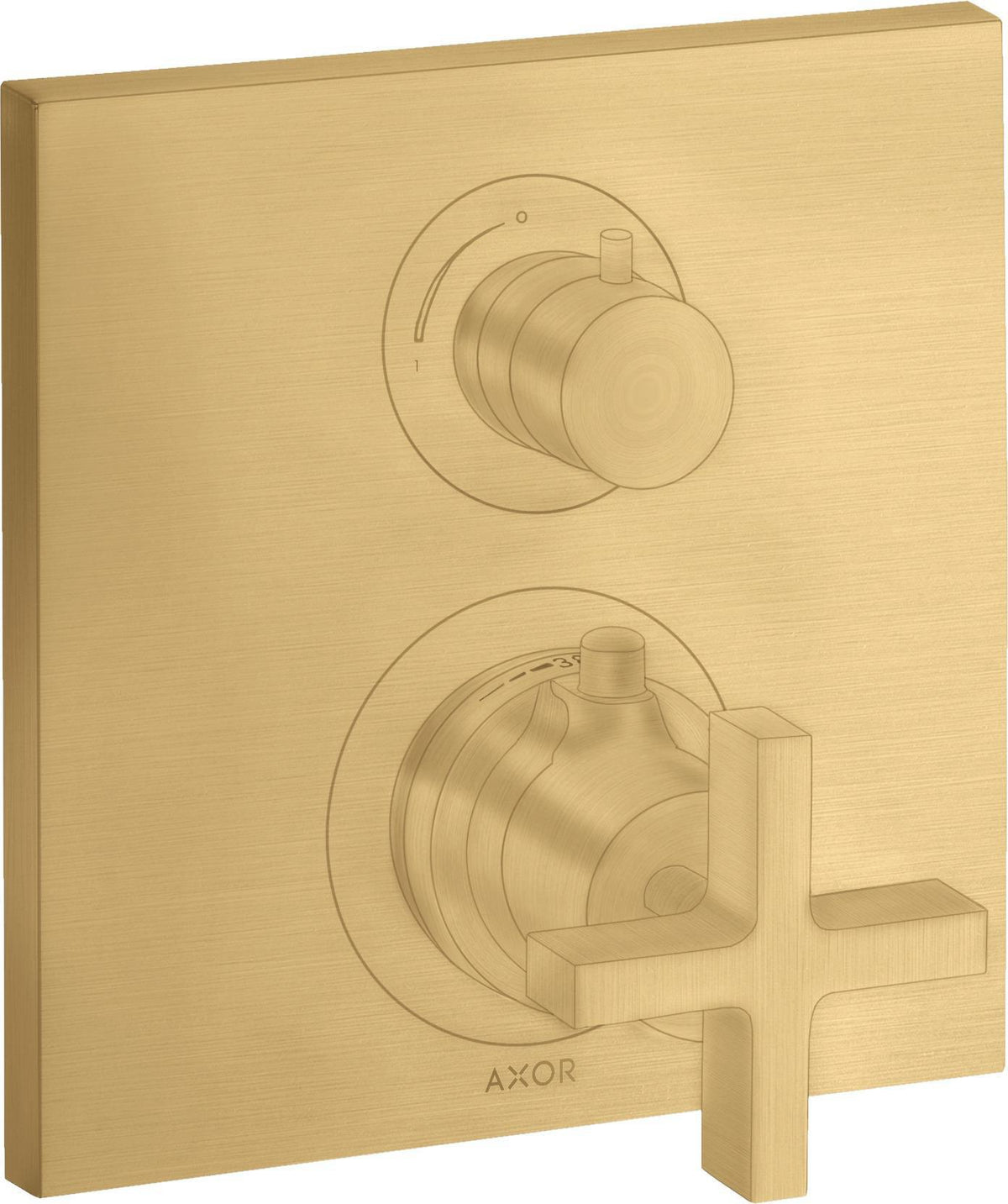 AXOR CITTERIO Unterputz-Thermostat mit Ab-/Umstellventil Kreuzgriff Chrom