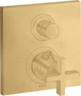 AXOR CITTERIO Unterputz-Thermostat mit Ab-/Umstellventil Kreuzgriff Chrom