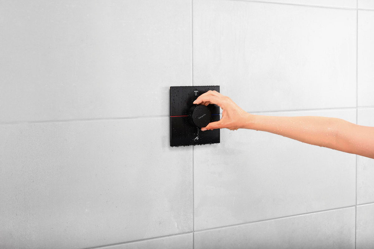 HANSGROHE ShowerSelect Comfort E Thermostat Fertigmontageset UP Chrom für 2 Verbraucher