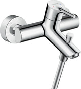 Hansgrohe Talis S Einhebel-Wannenmischer DN 15 Chrom – Wandmontage mit Temperaturbegrenzung