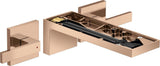 AXOR MYEDITION 3-Loch-Waschtischmischer mit Push-Open Ablaufgarnitur in Chrom