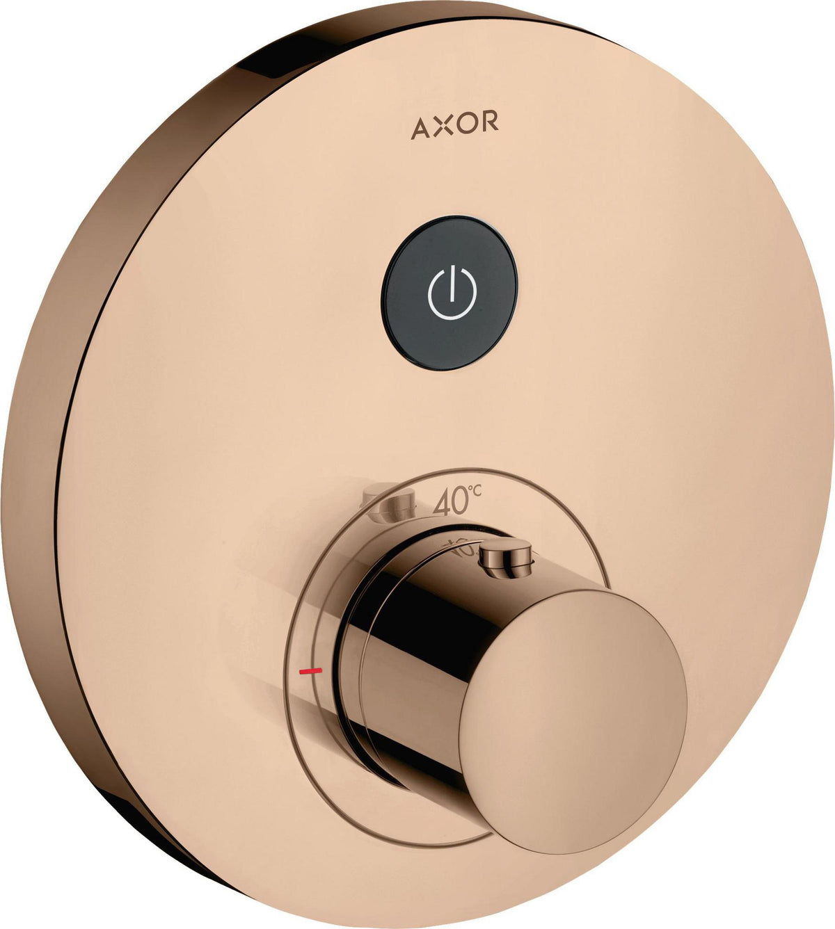 AXOR ShowerSelect Round Unterputz Thermostat für 1 Verbraucher, Chrom – komfortable Select-Technologie