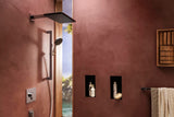 HANSGROHE Kopfbrause Raindance Alive Q 210/340 1jet – Rechteckig, RainAir & PowderRain, Schwarz