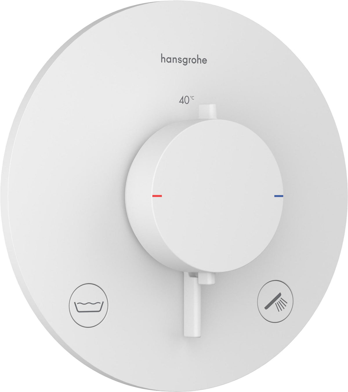 HANSGROHE Ecostat Comfort S Thermostat UP Fertigset für 2 Verbraucher mit Sicherungskombination