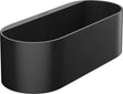 HANSGROHE WallStoris Ablagekorb tief, 250 x 71 mm, mattschwarz – Duschkorb mit Wasserablauf