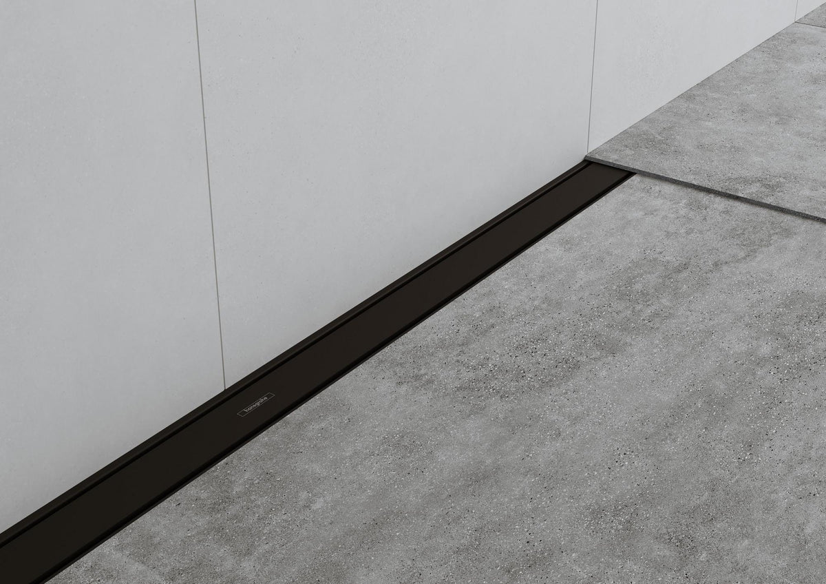 HANSGROHE RainDrain Match Duschrinne 600 mm mattschwarz höhenverstellbar