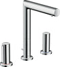 AXOR Uno 200 3-Loch-Waschtischarmatur von Hansgrohe – Chrom, ComfortZone 200, Zerogriffe