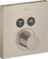 AXOR ShowerSelect Square UP Thermostat für 2 Verbraucher – Chrom, eckig, Select-Button