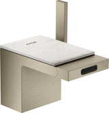 AXOR MYEDITION Einhebel-Bidetmischer ohne Platte polished gold optic mit Push-Open Ablaufgarnitur