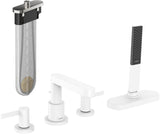 HANSGROHE Finoris Fertigmontageset 4-Loch-Wannenrandarmatur mit sBox in Chrom