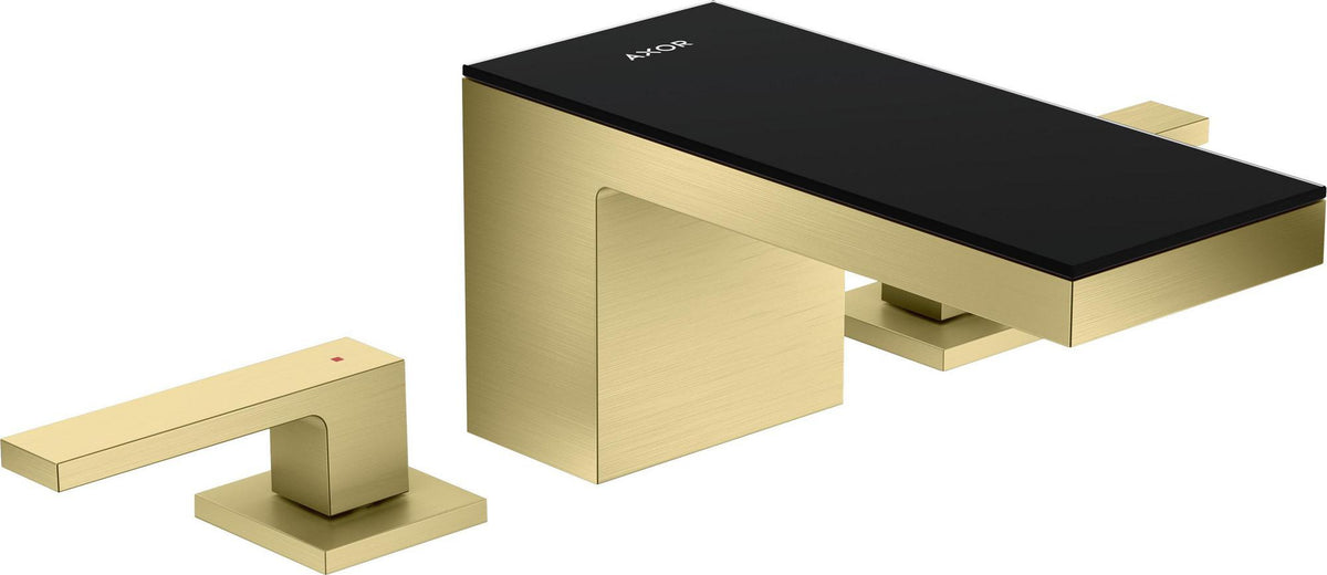 AXOR MYEDITION 3-Loch-Waschtischmischer 70 ohne Platte in polished gold optic – PowderRain