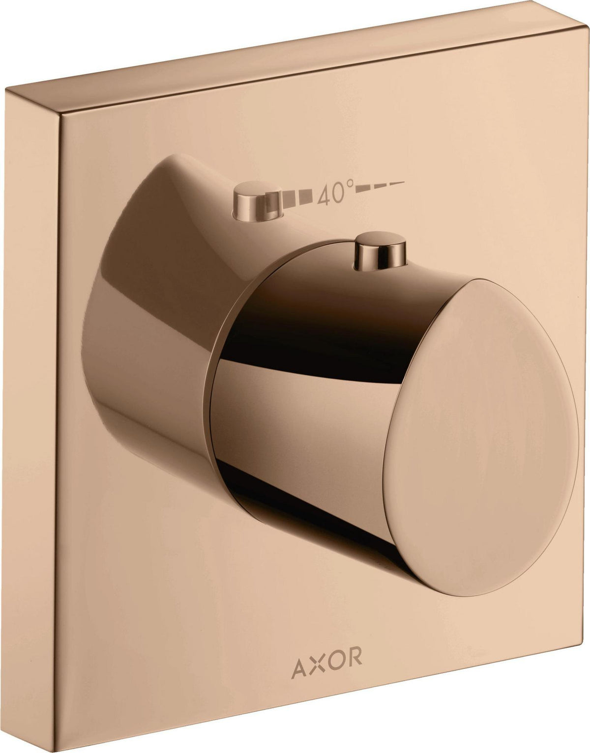AXOR Starck Organic Highflow Unterputz-Thermostat 12x12 in Chrom – thermostatische Temperaturregelung