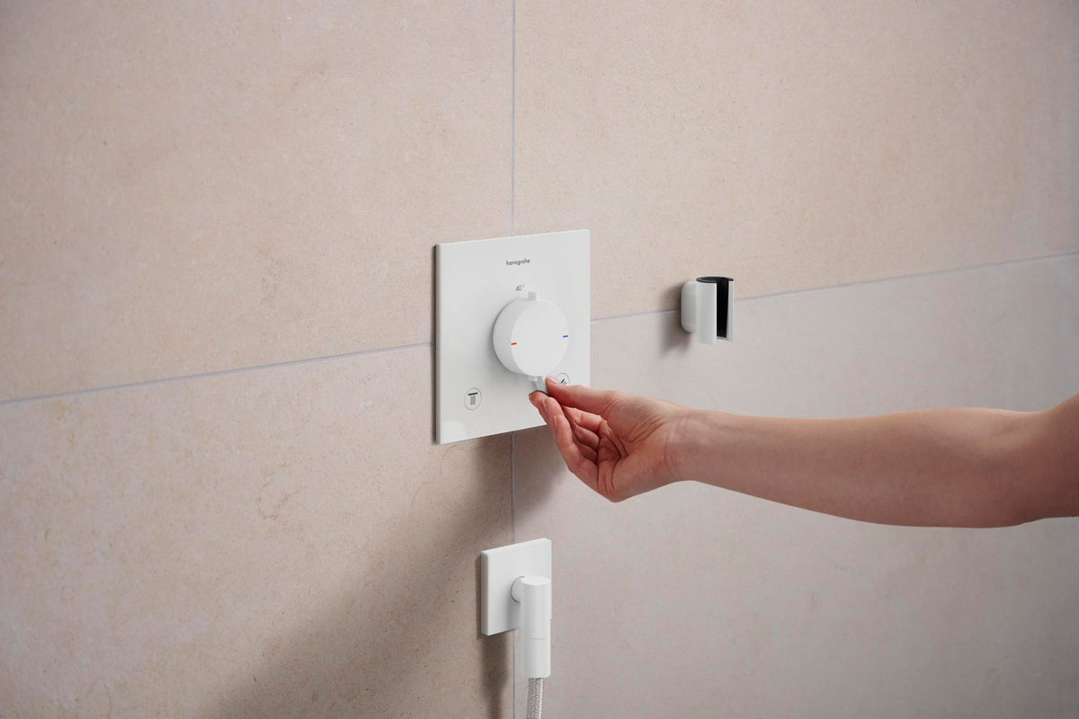 HANSGROHE Porter Fine Brausehalter – Wandhalterung aus Metall für konische Brauseschläuche