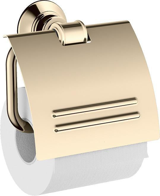 AXOR MONTREUX Papierrollenhalter Wandmontage Chrom – Metall, mit Deckel, verdeckte Befestigung