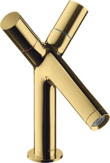 AXOR STARCK 2-Griff-Waschtischarmatur 80 mm mit Zugstangen-Ablaufgarnitur, DN 15, chrom