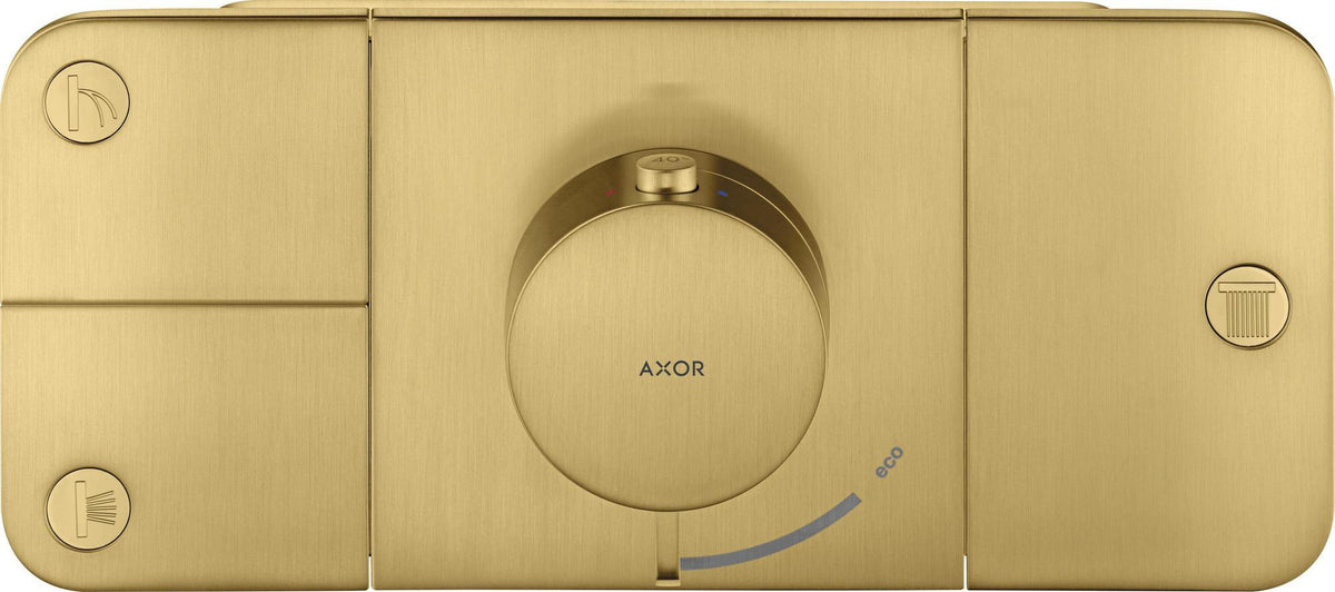 AXOR One Thermostatmodul für 3 Verbraucher – Chrom, Select-Tasten, Eco-Funktion