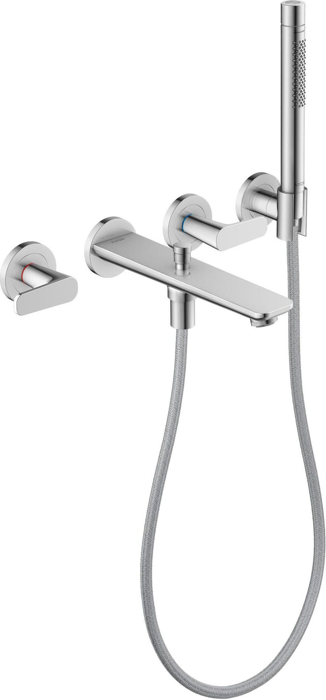 AXOR Citterio C 3-Loch-Wannenarmatur mit Handbrause, Ausladung 222 mm, Chrom