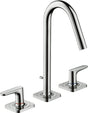AXOR CITTERIO M 3-Loch-Waschtischarmatur DN 15, Hebelgriffe, Chrom, ComfortZone 160