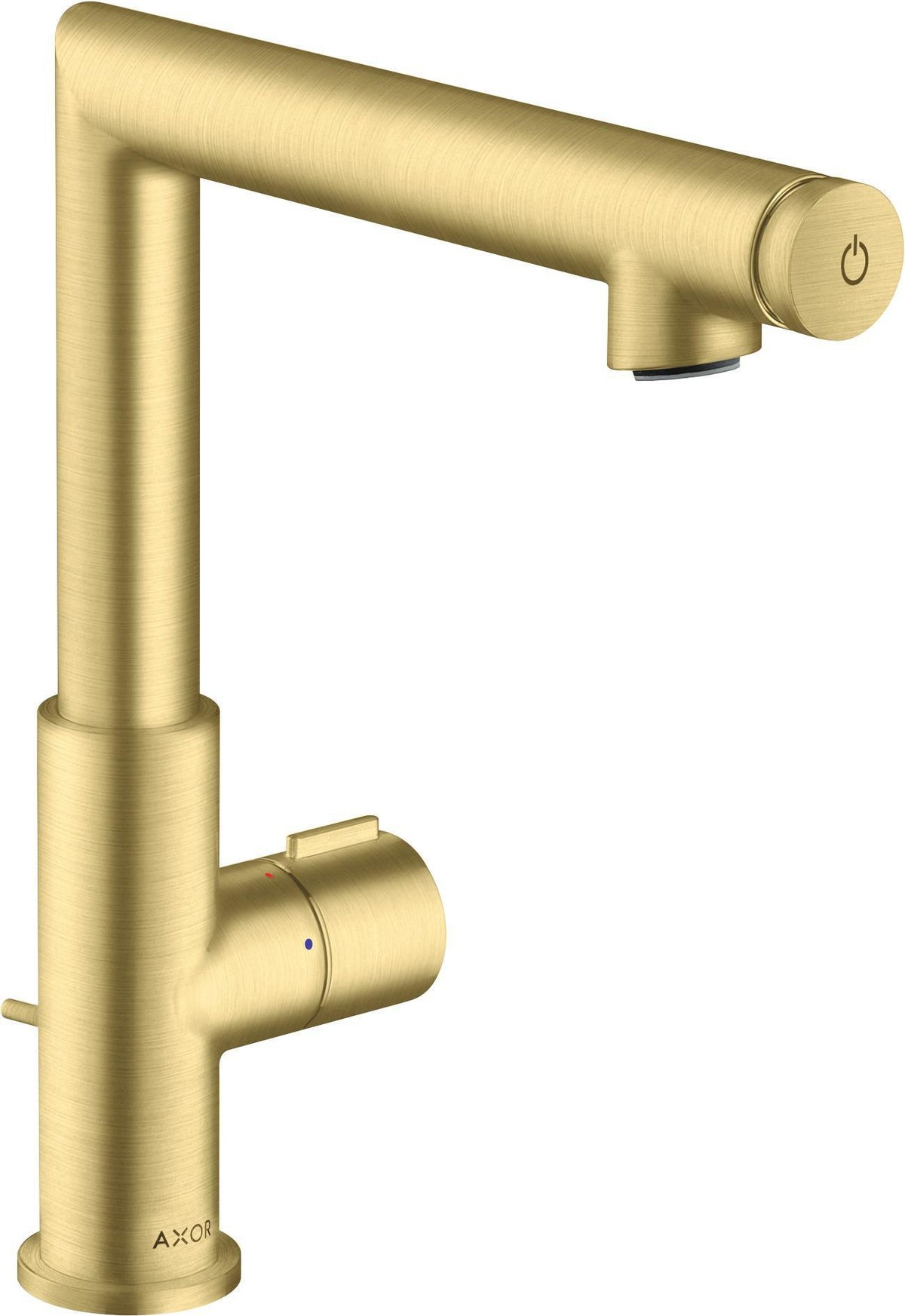 AXOR Uno Waschtischmischer 220 chrom mit Zugstangen-Ablaufgarnitur – ComfortZone