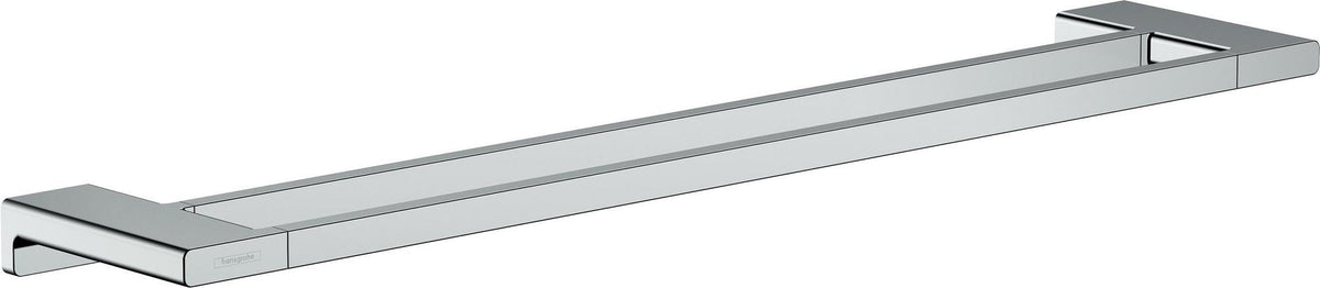 Hansgrohe AddStoris Doppelbadetuchhalter 648 mm Chrom – Wandmontage, Metall, verdeckte Befestigung