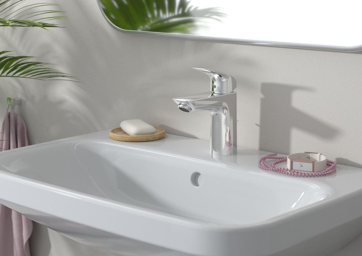 HANSGROHE Logis Einhebel-Waschtischmischer 100 mit Zugstangen-Ablaufgarnitur, chrom