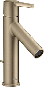 brushed nickel / Pop-up-Ventil mit vertikalem Hebel / 50% Reduzierung - max, 4,2 l/min