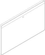 Hansgrohe Xarita Lite Q Spiegel 360 mm mit horizontaler LED-Beleuchtung, mattschwarz