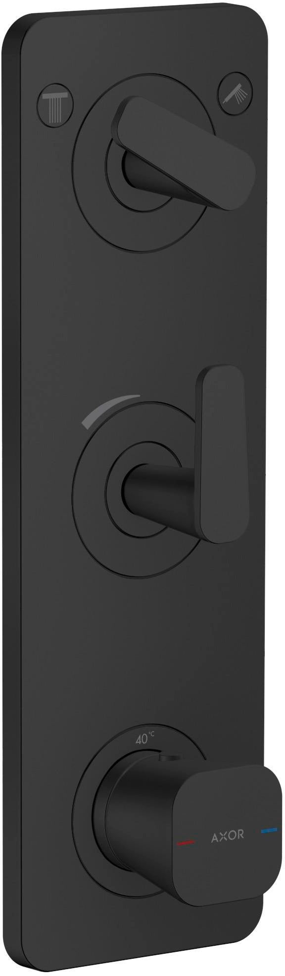 AXOR Citterio C Fertigmontageset Thermostatmodul Unterputz für 2 Verbraucher Chrom