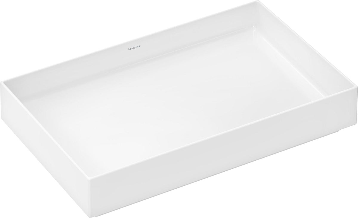 HANSGROHE Aufsatzwaschtisch Xuniva Evo E 650x400mm matt schwarz ohne Hahnloch