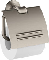 AXOR MONTREUX Papierrollenhalter Wandmontage Chrom – Metall, mit Deckel, verdeckte Befestigung