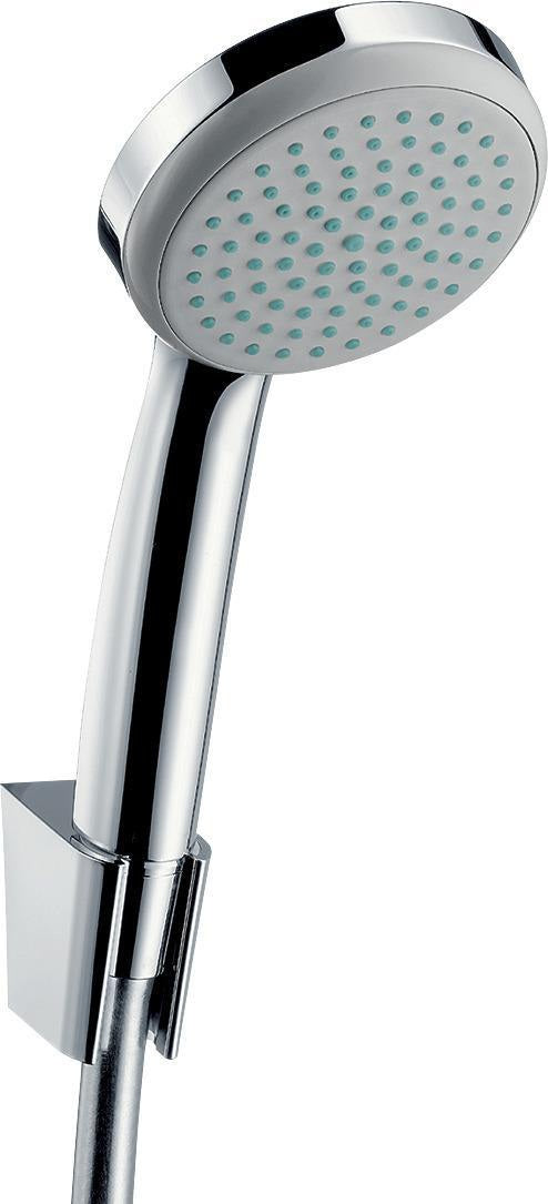 Hansgrohe Brauseset Croma 100 Mono mit Handbrause, Brausehalter und Isiflex Schlauch 1250 mm in Chrom