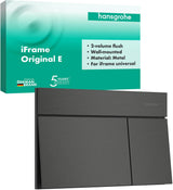 Hansgrohe iFrame Element E Betätigungsplatte mit 2-Mengen-Spülung, Metall, gebürstet