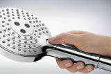 HANSGROHE Raindance Select S 120 Brauseset mit 3 Strahlarten, Select-Taste und Seifenschale in Chrom
