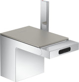AXOR MyEdition Platte 150 in Leder – Abnehmbare Design-Abdeckung für Waschtischarmaturen