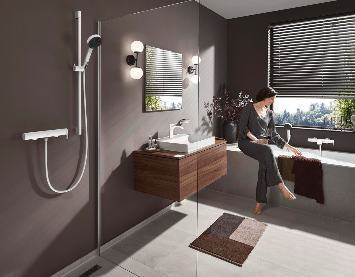 HANSGROHE RainDrain Match Duschrinne 600 mm mattschwarz höhenverstellbar