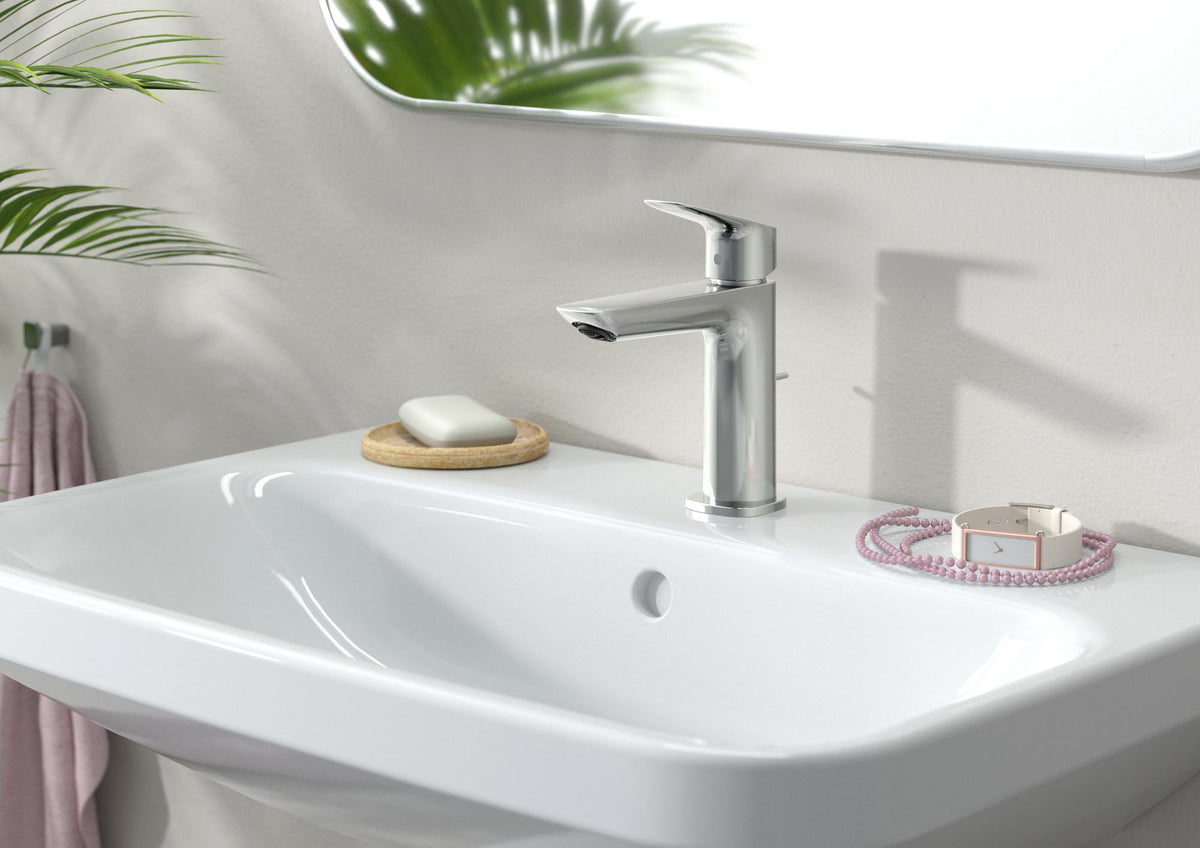 HANSGROHE HG Einhebel-Waschtischmischer 110 LOGIS mit Zugstangen-Ablaufgarnitur, chrom