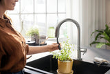HANSGROHE Aqittura M91 Filtersystem 210 mit Ausziehschlauch – Chrom, 1 Jet, gefiltertes Wasser